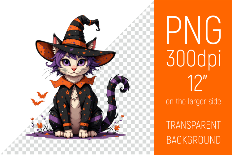 Halloween Black Cat Clipart |Halloween Party Design