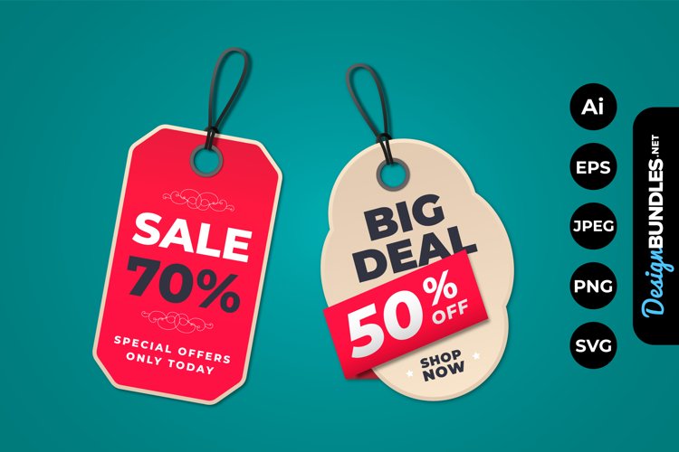 Hanging Sale Label example image 1