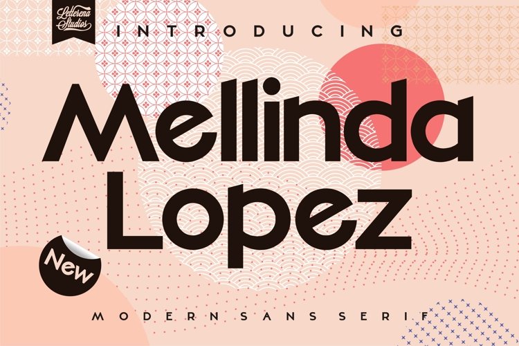 Mellinda Lopez - Modern Sans Serif Font example image 1