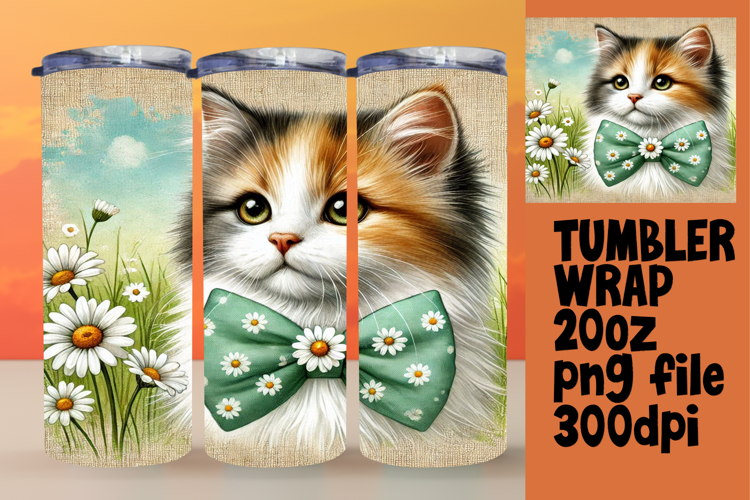 ELEGANT 20oz Tumbler Wrap for Creative Gifts , Cute Cat