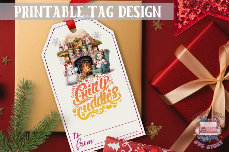 Watercolor Christmas Gift Tag Christmas Ornaments PNG