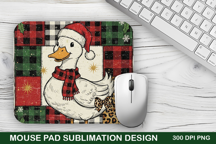 Christmas Goose Mouse Pad Sublimation - Christmas Design