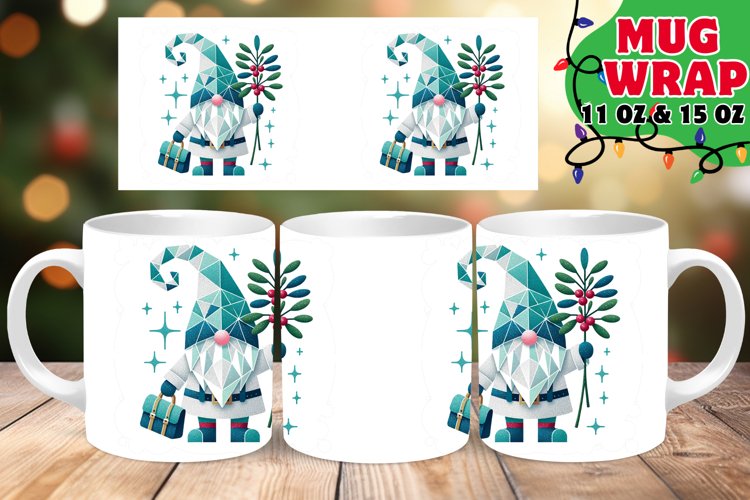 WINTER GNOME JOY 11OZ 15OZ MUG WRAP example image 1