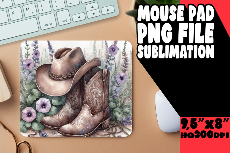 COZY MOUSE MAT CREATIVE SUBLIMATION, Western