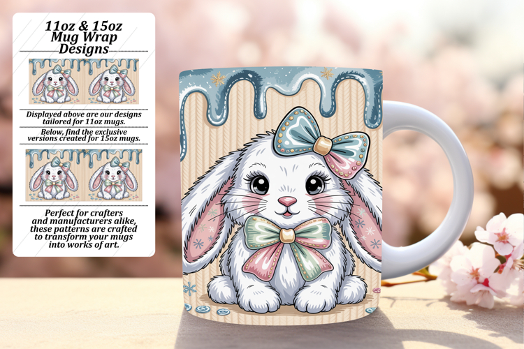 Unique 11oz Mug Wrap Png Template , Holiday