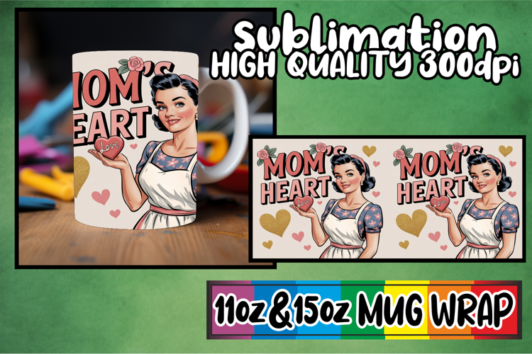 Cozy mornings 11oz 15oz sublimation wrap, Mom Life