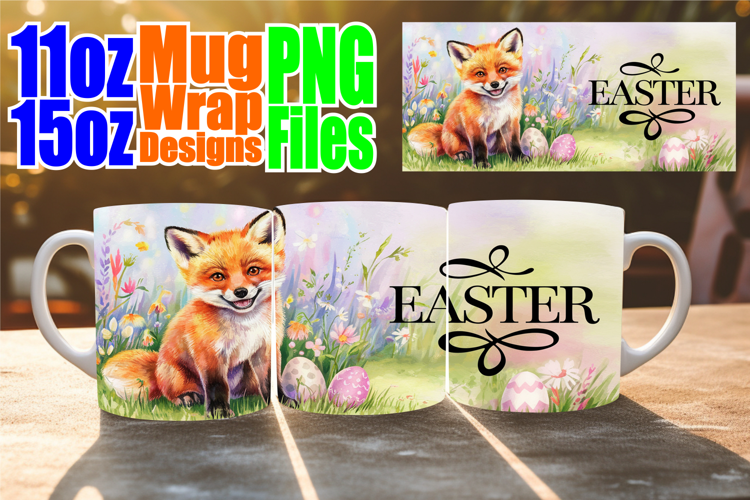 Bright journeys sublimation mug wrap, Easter