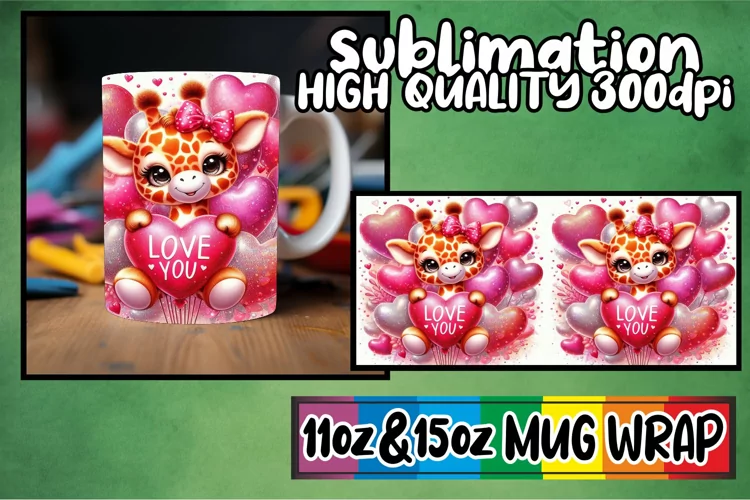 Unique sunsets 11oz 15oz sublimation wrap, Valentines