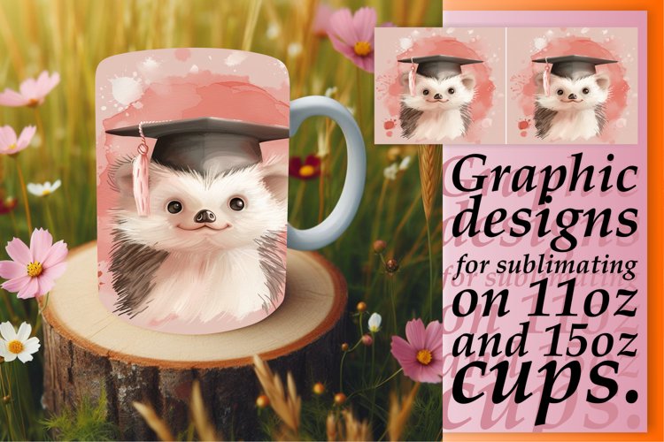 Sweet Critters Graduation Mug Design 11oz