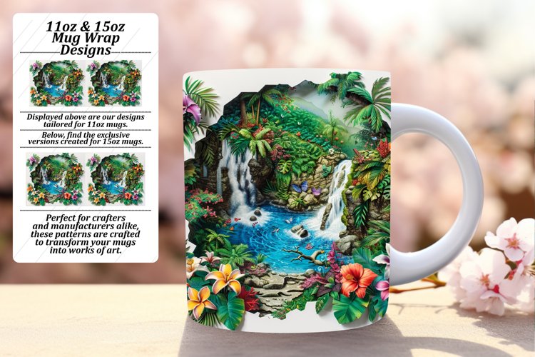 Volcanic Majesty 3D Mug Wrap 11oz/15oz Art Sublime Nature