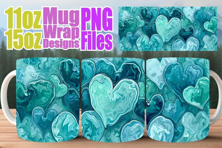 Sublimation Mug Wrap - Express Your Heart