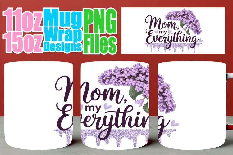 Unique memories 11oz 15oz sublimation wrap, Mother's Day