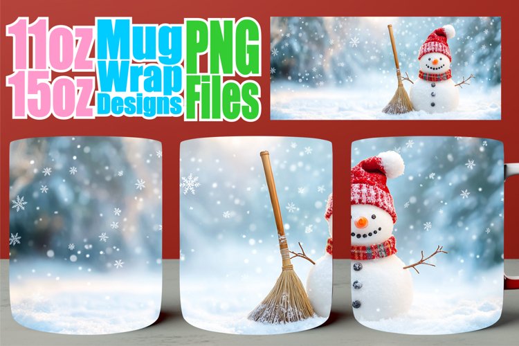 Enchanting thoughts sublimation mug wrap, Winter example image 1