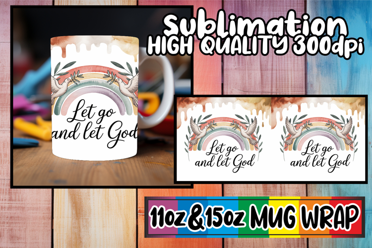 Happy days 11oz 15oz mug wrap, Christian