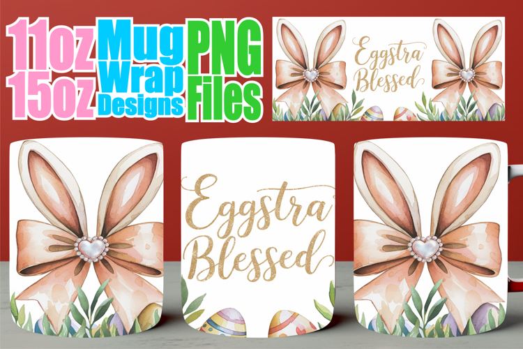 Gentle vibes sublimation print wrap, Easter Bow