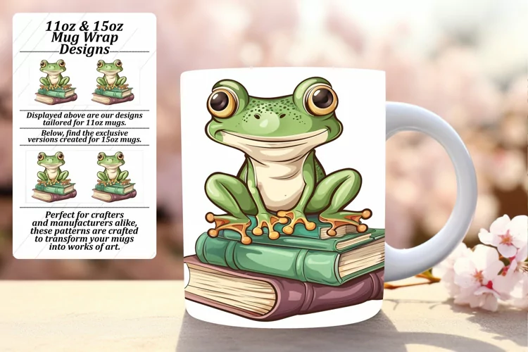 Playful Wildlife Wonderland Mug Wrap 15oz