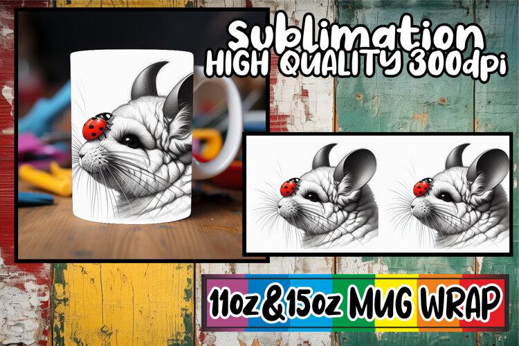 Sweet nostalgia 11oz 15oz sublimation wrap, Cute Animals example image 1
