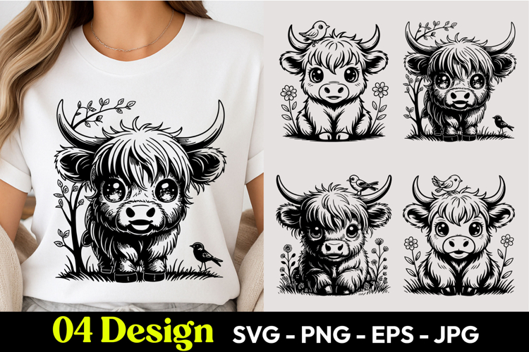 Highland Cow Png Image 4