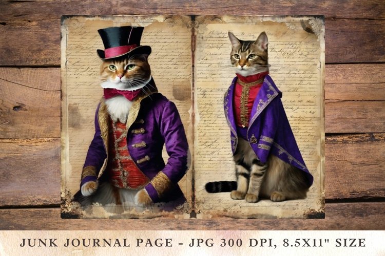 Printable Junk Journal Pages cat 19