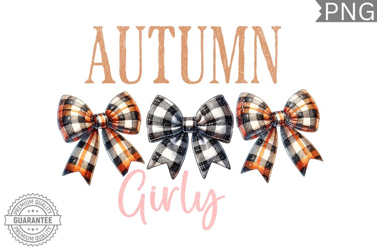 Autumn Girly Sublimation Design -High Quality 300 Dpi