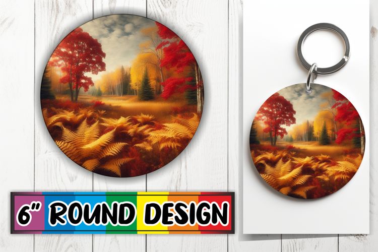 Sweet Round Ornaments Design, Autumn