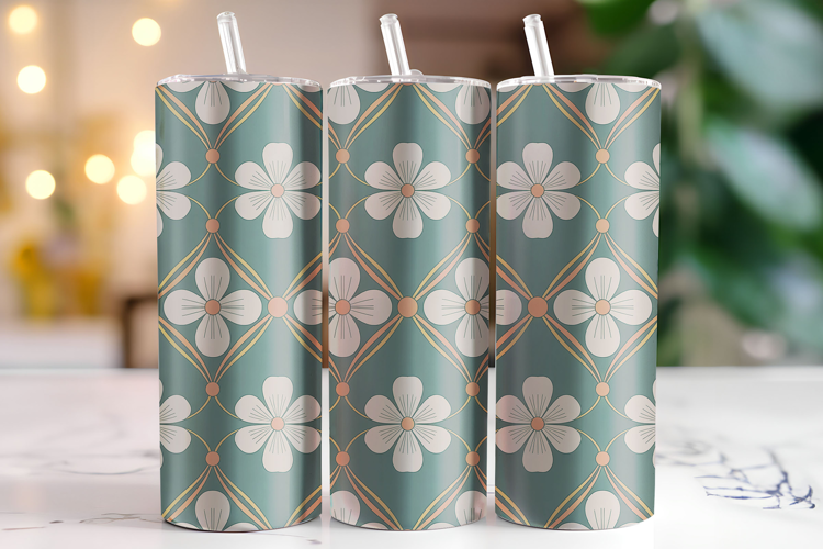 Flowers Tumbler Wrap | Sublimation | Tumblers