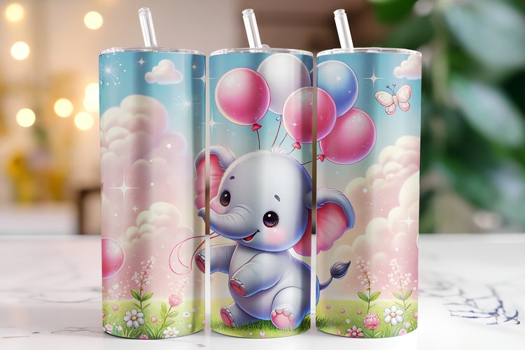 Elephant Watercolor Clipart Image 17