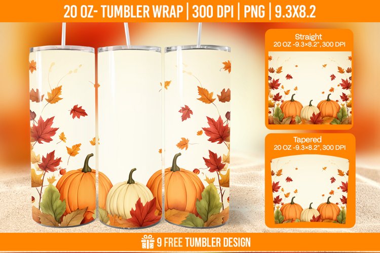 Fall Tumbler Wrap Image 4