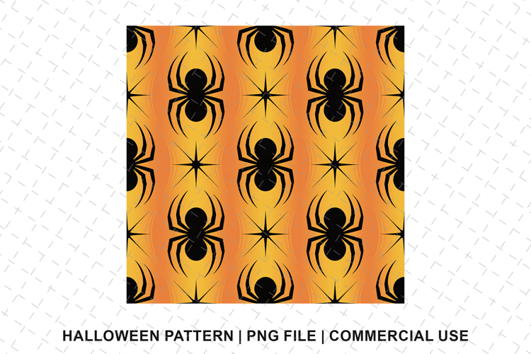 Halloween Spider Pattern Png | Sublimation | Digital Paper