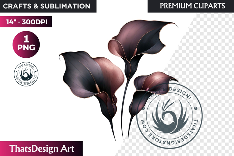 Moody Rose Gold   Mauve Flowers PNG, Dark Romance Clipart