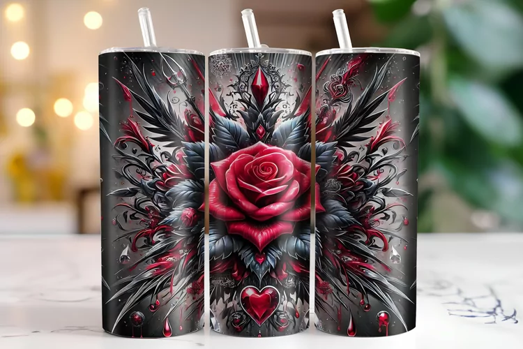 Flowers Tumbler Wrap | Sublimation | Tumblers