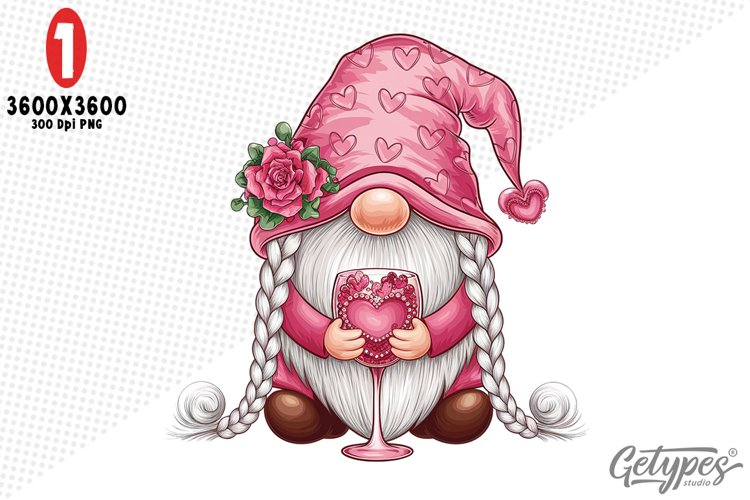 Valentine Gnome Clipart Image 3