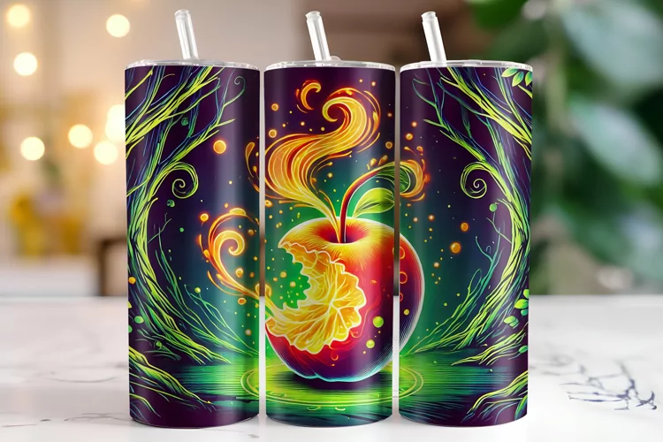 Apple Tumbler Wrap | Sublimation | Tumblers