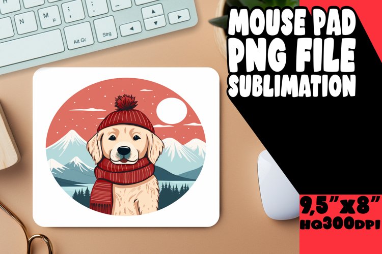 Seasonal Boho Christmas Mouse Pad Special