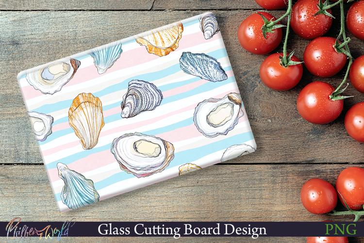 Cutting Board Design | Stripes | oyster
