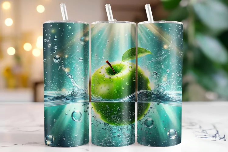 Apple Tumbler Wrap | Sublimation | Tumblers
