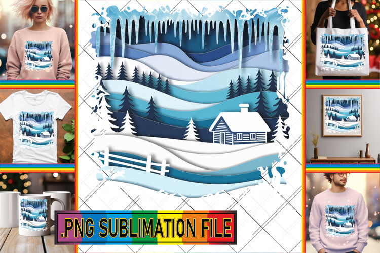 LUMINOUS TSHIRT Design Ideas, Winter example image 1