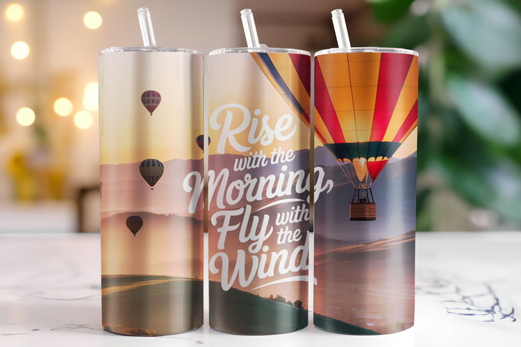 Rise with the morning Tumbler Wrap | Sublimation