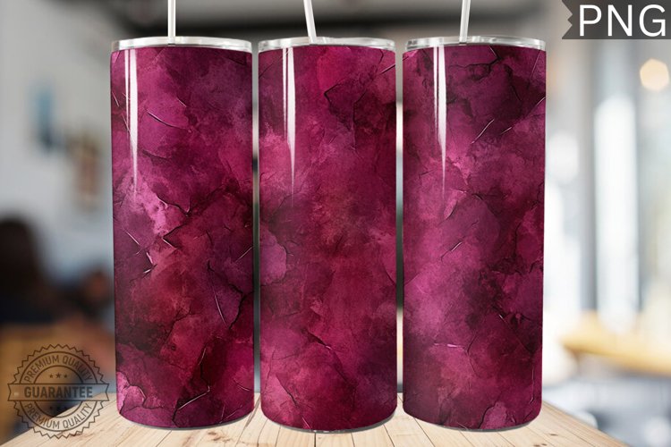 Burgundy Alcohol Ink Tumbler Wrap - High Quality 300 Dpi