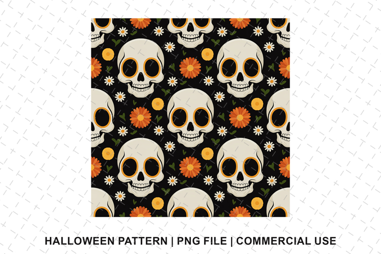 Skull Seamless Pattern Image 20