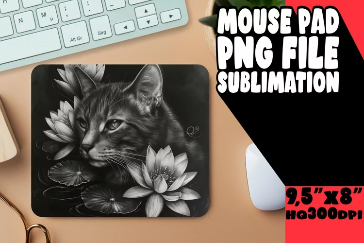 Chuckle-Inducing Kitty Mouse Mat