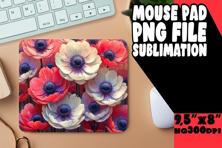 Enchanted Blooms: Sublimation Mouse Pad