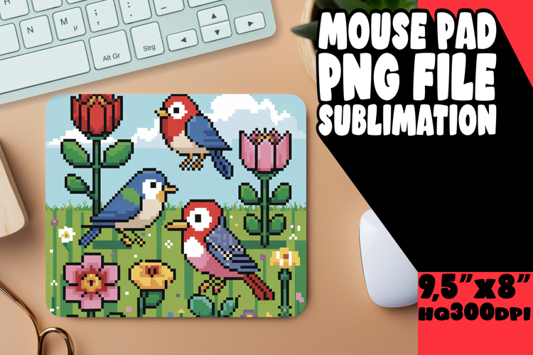 Timeless Mouse Pad Designs Sublimation, Birds