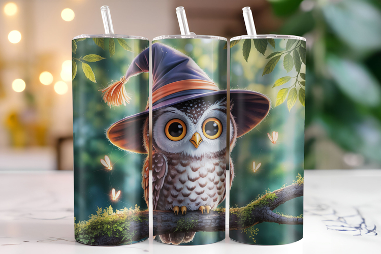 Halloween Owl Tumbler Wrap | Sublimation | Tumblers