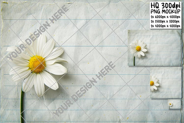 Floral Edge: Notepad with Blossom Detail example image 1