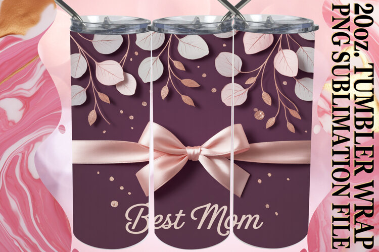 Joyful Hearts 20oz tumbler wrap, Mother's Day example image 1