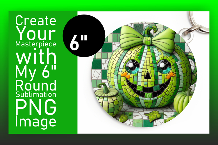 Unique Round Design Coaster PNG , Cute Pumpkin example image 1