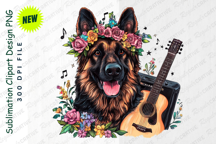 German Shepherd Clipart Image 22