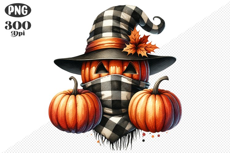 Halloween Pumpkins Sublimation - Clipart PNG Design