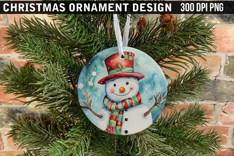 Christmas Ornament Sublimation PNG Design